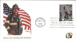 Real-Life American Heroes - 9/11 Fireman First Day Cover