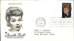 Lucille Ball - Legends of Hollywood First Day Covers First Day Cover First Day Cover First Day Cover