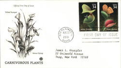 Carnivorous Plants - Yellow Thumper - Venus Flytrap First Day Covers First Day Cover First Day Cover First Day Cover