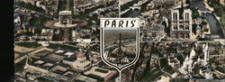 En Avion Au-Dessus de... Paris, France Postcard Large Format Postcard Large Format Postcard