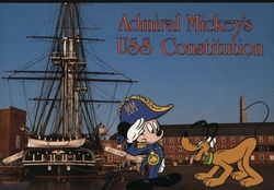 U.S.S. "Constitution", Navy Yard Large Format Postcard