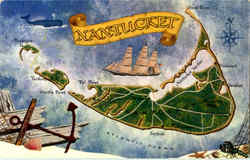 Nantucket Island Massachusetts Postcard Postcard