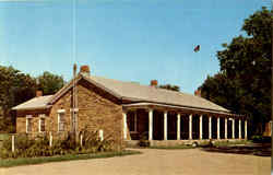 South Officer's Quarters Larned, KS Postcard Postcard