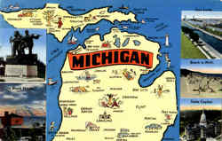 State Of Michigan Postcard Postcard