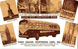 Glass Roof Sightseeing Buses Postcard