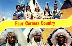 Four Corners Country Native Americana Postcard Postcard