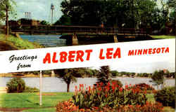 Greetings From Albert Lea Minnesota Postcard Postcard