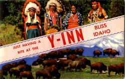 Just Having A Bite At The Y-Inn Bliss, ID Postcard Postcard