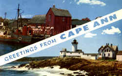 Greetings From Cape Ann Postcard