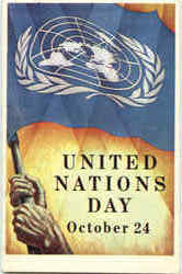 United Nations Day Poster 1953 Postcard Postcard