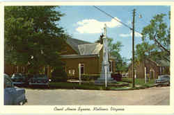 Court House Square Mathews, VA Postcard Postcard