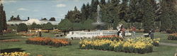 Duncan Gardens - Davenport Fountain and Conservatory Spokane, WA Postcard Large Format Postcard Large Format Postcard