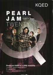 Pearl Jam "Twenty" Movie Large Format Postcard