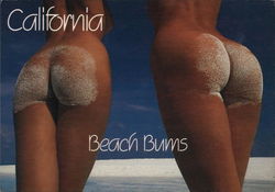 California Beach Bums Risque & Nude Postcard Large Format Postcard Large Format Postcard