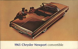 1965 Chrysler Newport Convertible Cars Postcard Large Format Postcard Large Format Postcard