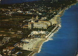 Air View of Palm Beach Large Format Postcard