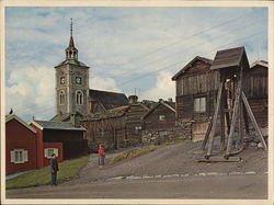 The Old Mine Bell Large Format Postcard