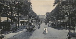 Le Boulevard des Italiens Large Format Postcard