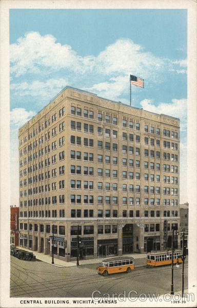 Central Building Wichita, KS Postcard