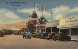 Corner of Juarez Avenue and 16th of September Street Mexico Postcard Postcard Postcard