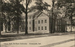 Asbury Hall, De Pauw University Postcard