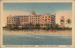 Fort Montague Hotel, Nassau, Bahamas - Nassau's Only Sea Beach Hotel Caribbean Islands Postcard Postcard Postcard