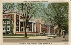 Dartmouth College - College, Robinson Halls and Tuck School Postcard