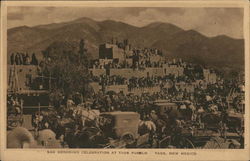 San Geronimo Celebration at Taos Pueblo New Mexico Postcard Postcard Postcard