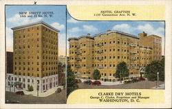 Ebbitt and Grafton Hotels Postcard