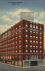 Hotel General Shelby Bristol, VA Postcard Postcard Postcard