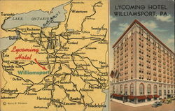 Lycoming Hotel Postcard