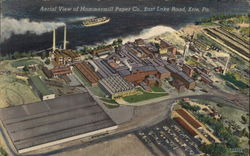 Aerial View of Hammermill Paper Co., East lake Road Erie, PA Postcard Postcard Postcard