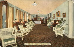 Hotel Lexington - Loung and Lobby Postcard