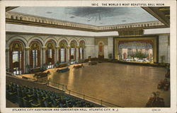 Atlantic City Auditorium and Convention Hall New Jersey Postcard Postcard Postcard