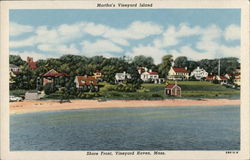 Martha's Vintard Island, Shore Front Vineyard Haven, MA Postcard Postcard Postcard