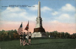 National Military Park - Mississippi State Memorial Postcard