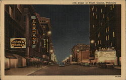 16th Street at Night Postcard