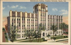 Administration Building, Creighton University Postcard