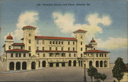 Terminal Station and Plaza Atlanta, GA Postcard Postcard Postcard