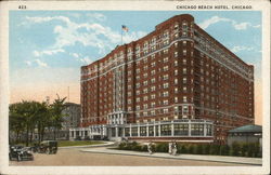 Chicago Beach Hotel Postcard