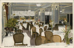 Dining Room of Hotel Kaskaskia Postcard