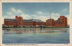 Hiram Walker and Sons Distillery Peoria, IL Postcard Postcard Postcard