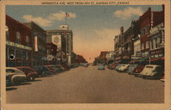 Minnesota Ave. West From 4th St. Kansas City, KS Postcard Postcard Postcard