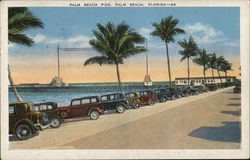 Palm Beach Pier Florida Postcard Postcard Postcard