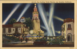 Fox Carthay Circle Theatre Los Angeles, CA Postcard Postcard Postcard