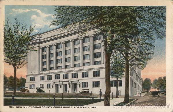New Multnomah County Court House Portland OR Postcard