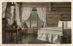 Bed Room Old Faithful Inn -- Yellowstone Yellowstone National Park Postcard Postcard Postcard