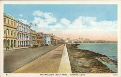 The Malecon (Gulf Drive) Havana, Cuba Postcard Postcard Postcard