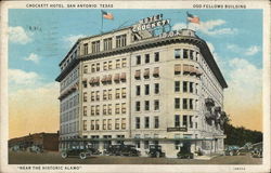 Crockett Hotel and Odd Fellows Building San Antonio, TX Postcard Postcard Postcard