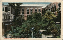 Menger Hotel Patio Postcard